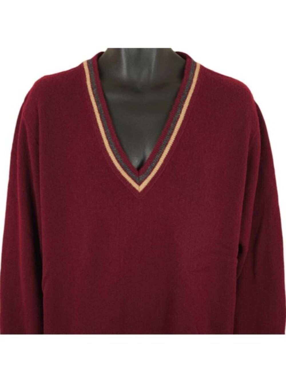 Vintage JC Penney Fox Sweater Mens Size X Tall Large LT Red 80s Made In USA